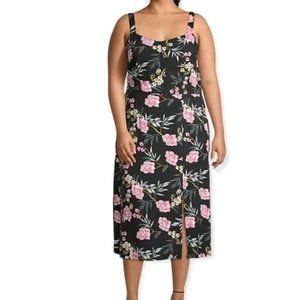 Sleeveless floral dress size 20
